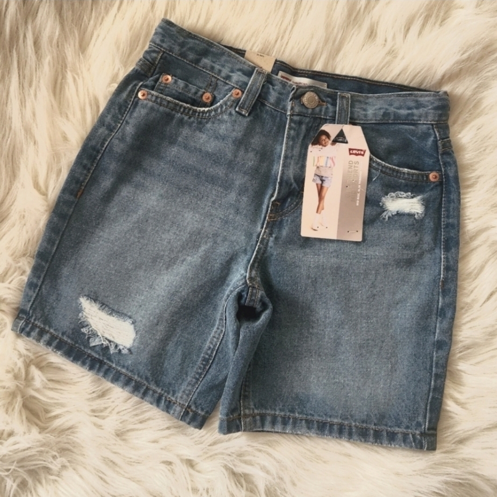 Girls Levi's Blue Denim Shorts Size 10
